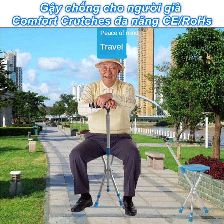 PKTL - Gậy chống cho người già Comfort Crutches đa năng CE/RoHs