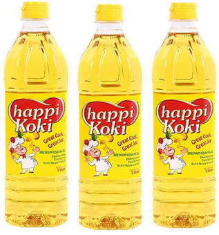 3 Chai Dầu Ăn Happi Koki 1L