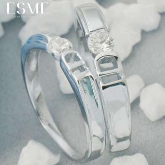 Nhẫn đôi thời trang ID đính đá lấp lánh sang trọng HHN-JZ106(Nhẫn cặp)