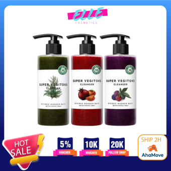 Sữa rửa mặt thiên nhiên rau củ Wonder Bath Super Vegitoks Cleanser 300ml