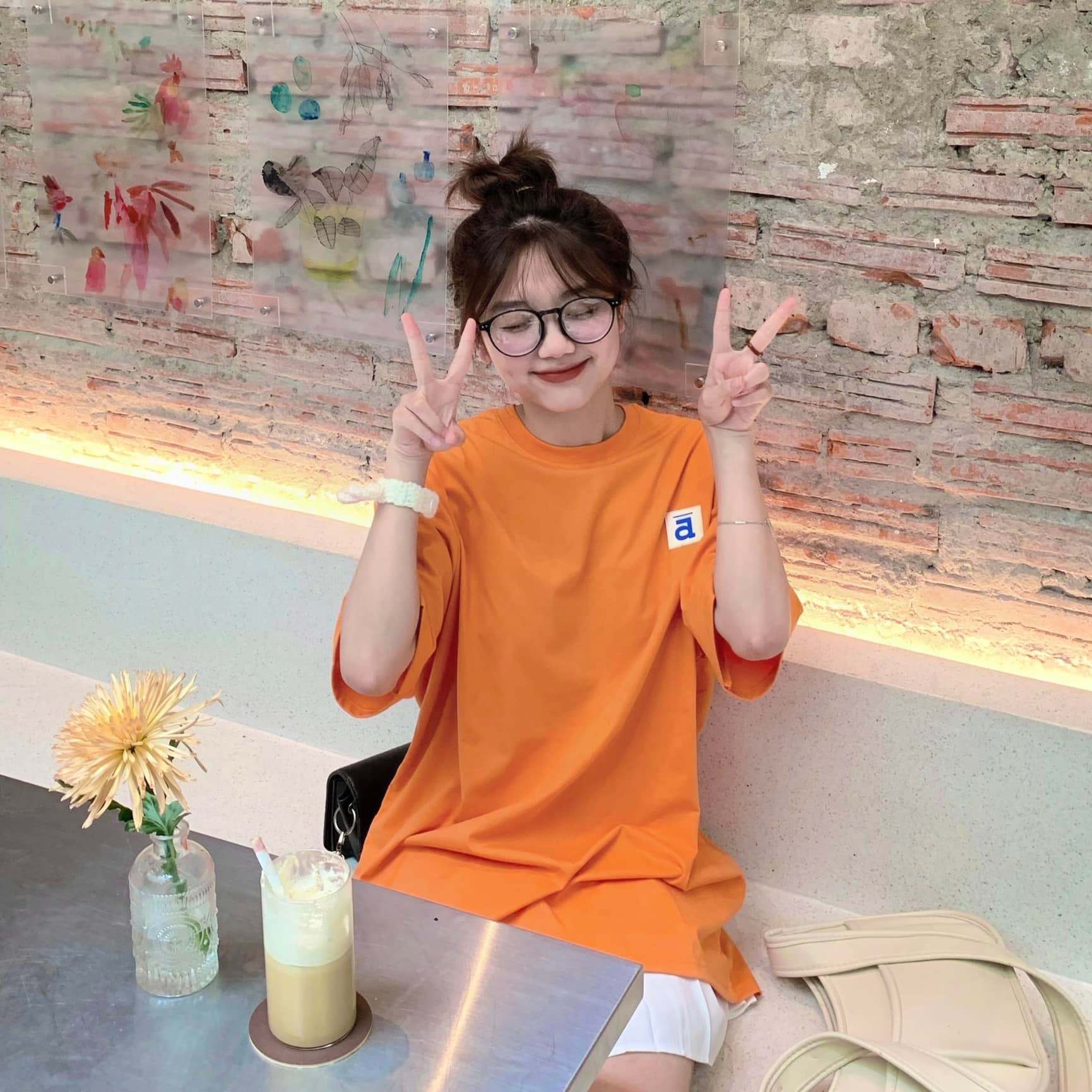 Áo Armous Basic Orange Tay Ngắn