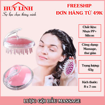 Lược Gội Đầu Massage, Lược Mềm Hỗ Trợ Massage Khi Gội Đầu, Dụng Cụ Hỗ Trợ Gội Đầu, Lược Massage Đầu, Huy Linh