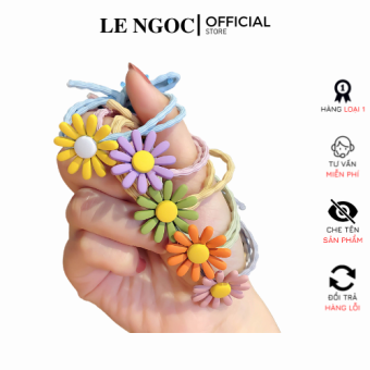 Dây Cột Tóc Hoa Cúc Thời Trang Xinh Xắn Nhiều Màu