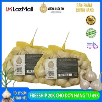 Combo 2kg Tỏi Lý Sơn - Vương Quốc Tỏi - nhiều tép loại Gold- Đặc sản Lý Sơn - Hương vị đặc biệt - 2x1kg