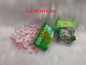 Bộ giấy uốn lạnh, bao trùm tóc, thun, trục xương gà