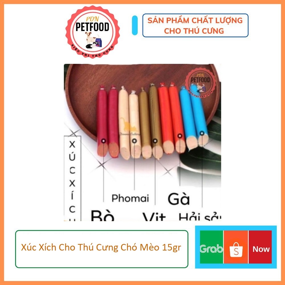 Xúc xích cho thú cưng chó mèo 15gr