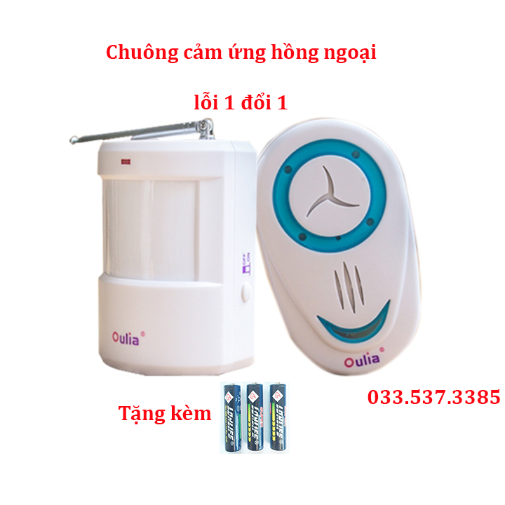 Chuông báo khách, chống trộm hông ngoại Oulia