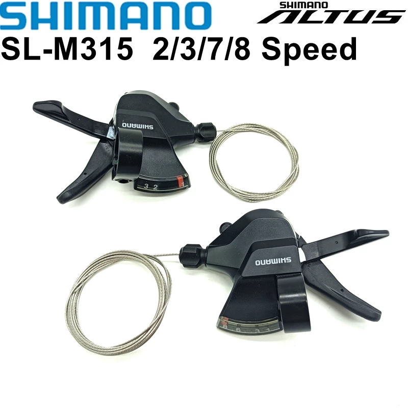 Shimano altus cần gạt số xe đạp sl-m315 lever2x7 2x8 3x7 3x8 công tắc tốc độ 14/16/21/24 cần gạt số sl m315 m310