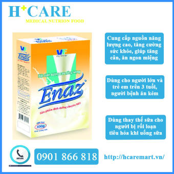 Bột dinh dưỡng giàu đạm ENAZ Hộp 400g - cung cấp nguồn cao năng lượng