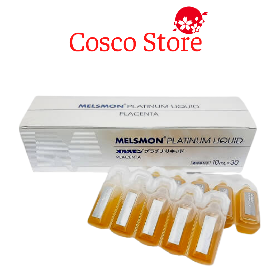 Nước uống tế bào gốc nhau thai ngựa Melsmon Platinum Liquid - Nhật Bản