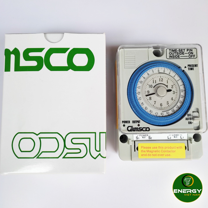 Timer 24h, công tắc thời gian, bộ hẹn giờ camso tb-35n - thiết bị điện energy