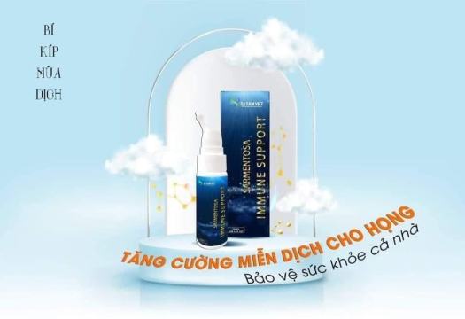 BỔ PHÊ HÓA ĐỜM-SARMENTOSA IMMUNE SUPPORT- Sa Sâm Việt -Dạng chai xịt 75ml (450 lần xịt ) dùng cho trẻ 1 tuổi trở lên e