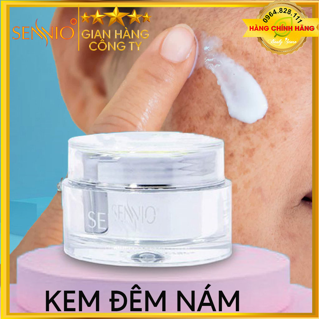 Kem xóa nám lâu năm, nám chân sâu, nám thịt, đồi mồi, tàn nhang, dưỡng ẩm dưỡng trắng da, se khít lỗ chân lông, mờ vết thâm - SENNIO Intensive Pigmentation Cream - 30Gr