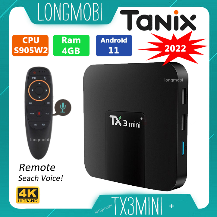 TX3 Mini Plus 2023 Ram 4GB Chip S905W2 Android Tv 11 Cài Sẵn Ứng Dụng