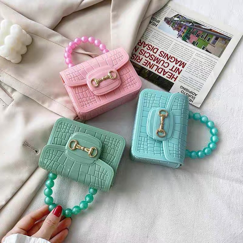TÚI MINI QUAI NGỌC HOA VĂN DA RẮN CỰC XINH CHO BÉ GÁI