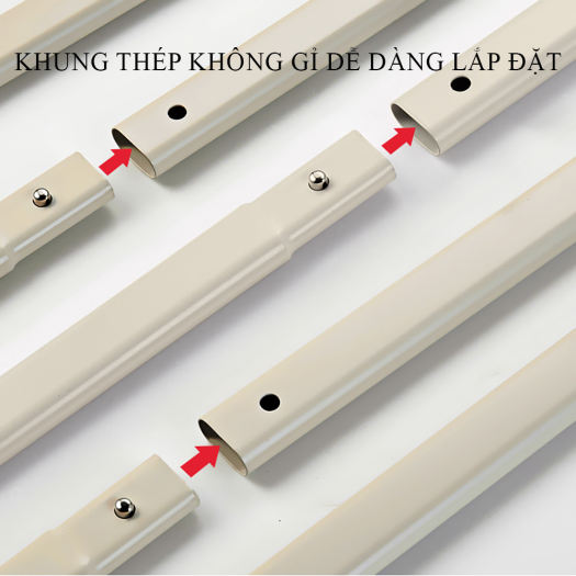 Thanh chắn giường cho bé an toàn cao cấp 1m2, 1m8, 2m, 2m2. Độ cao điều chỉnh trượt lên trượt xuống cao 72 - 100cm.