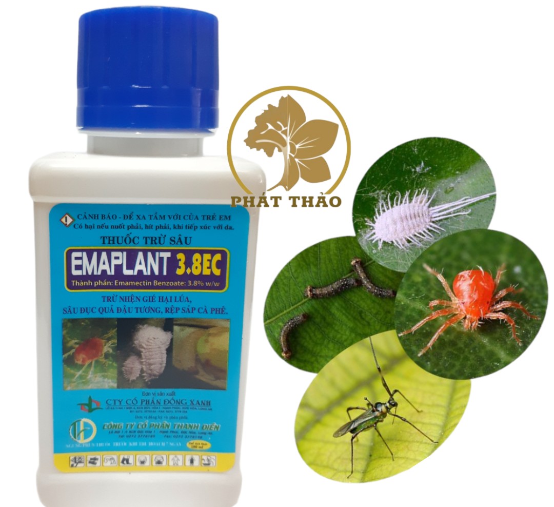 Thuốc trừ sâu emaplant 3.8ec 100ml – trừ nhện đỏ, bọ trĩ,sâu đục quả, đậu tương, rệp sáp
