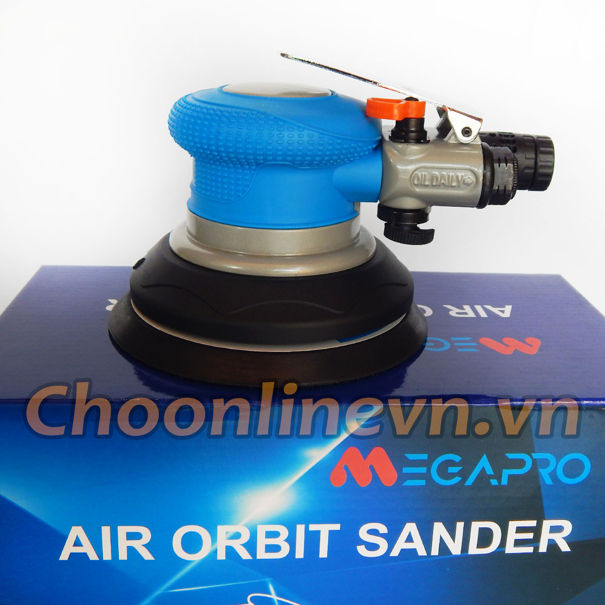 Máy chà nhám hơi Chính hãng Megapro đế 5 inch, 6 inch - Bảo hành 12 tháng