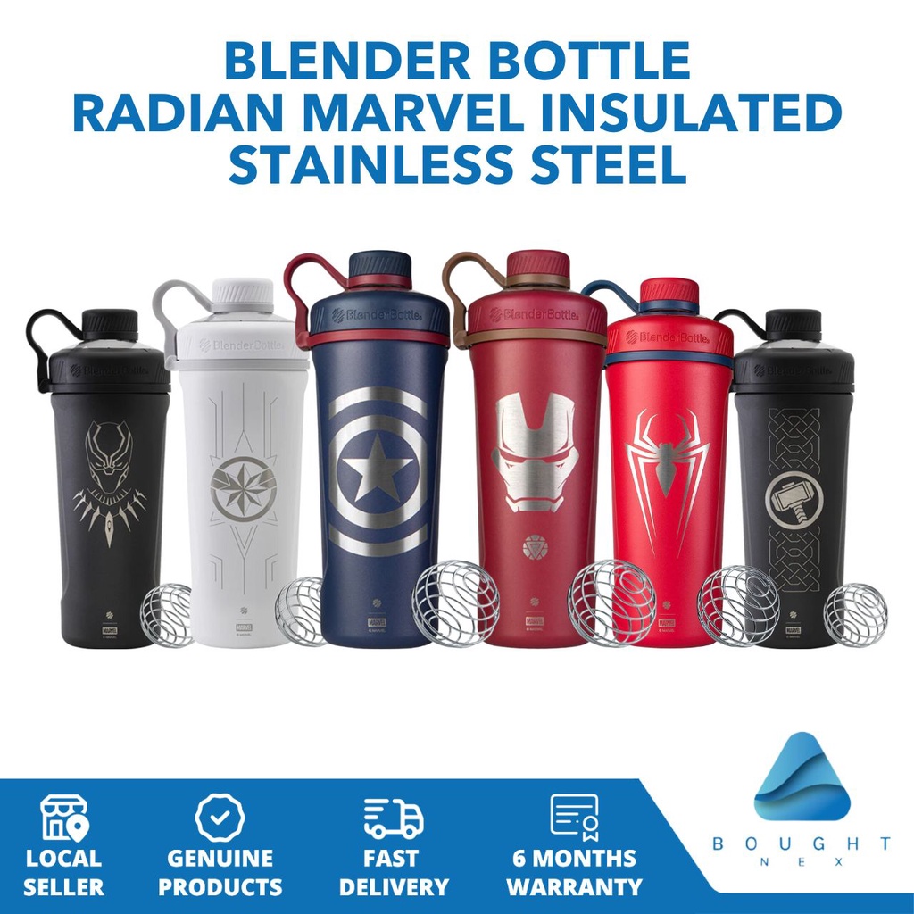 BlenderBottle Marvel Comics Radian Insulated Stainless Steel 26-Ounce Shaker