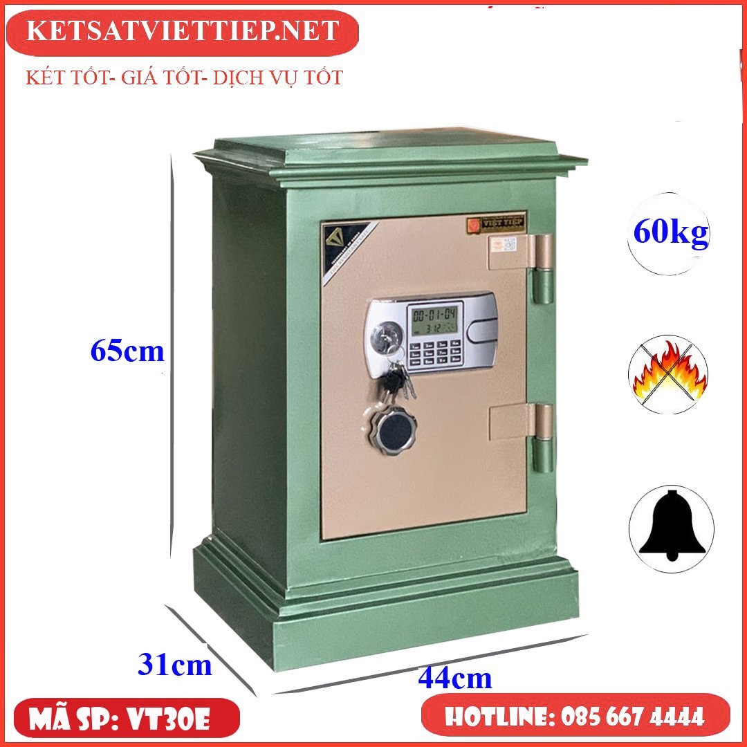 Két sắt việt tiệp chống cháy vt30e khóa điện tử - 60kg