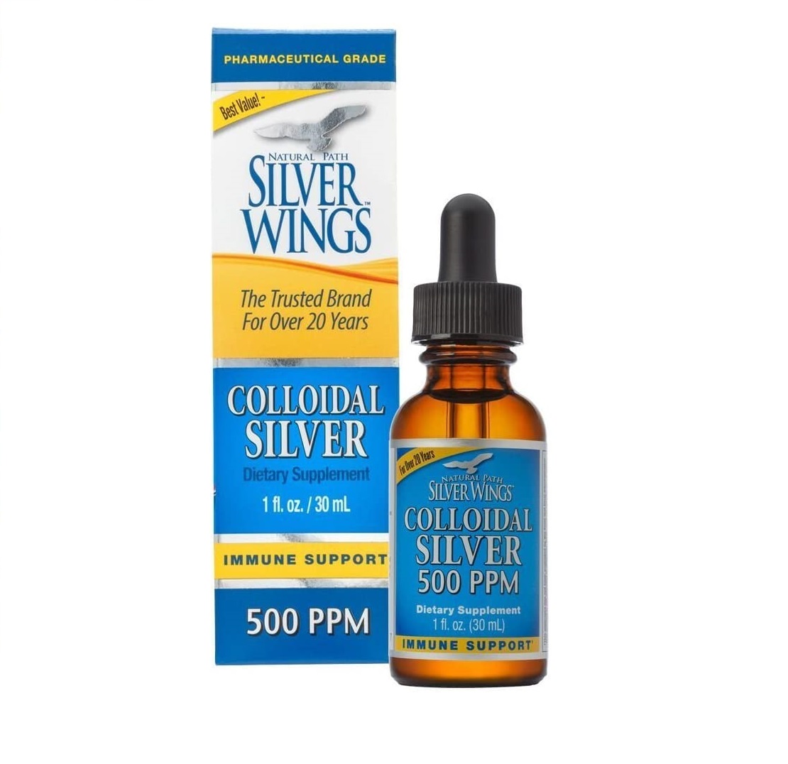 Keo Bạc Natural Path Silver Wings Silver Colloidal Silver 500PPM 30 ml