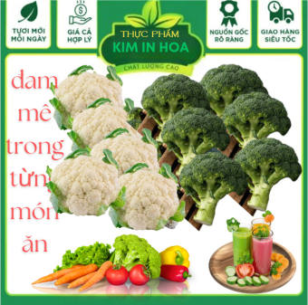 Bông Cải Xanh (Trắng),Súp Lơ Xanh(Trắng) Babi Tươi Đà Lạt Dùng Để Nấu Canh, Xào ,Ăn Lẩu