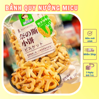 Bánh Quy Lúa Mạch Nướng MICU 120gr Date 12 tháng xuất nhật, ăn kiêng, ăn dặm, ĂN VẶT NGON