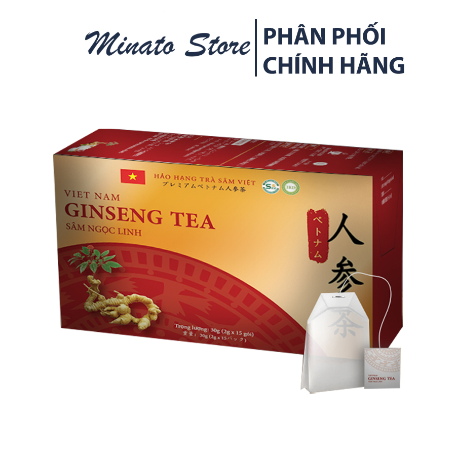 Trà sâm Ngọc Linh chất lượng cao Viet Nam Ginseng Tea 15 gói/hộp