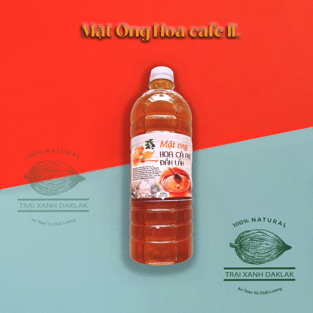 1 Lít Mật ong rừng hoa Cafe nguyên chất được lấy tại daklak
