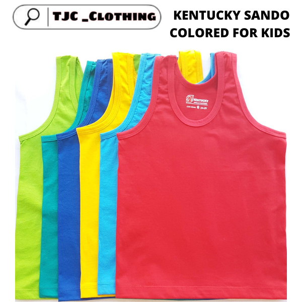 Blue Corner Premium Cotton White Sando Tank Top for Kids (set of