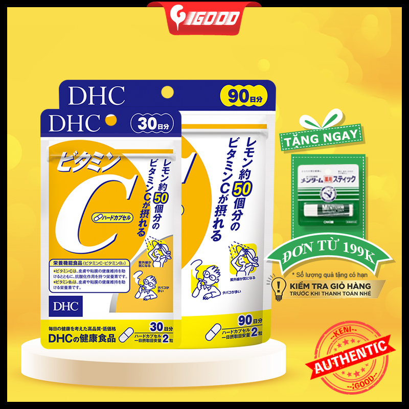Viên uống vitamin C DHC Hard Capsule Nhật Bản