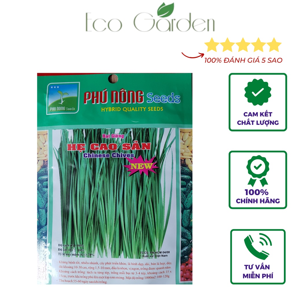Hạt Giống Hẹ Cao Sản Phú Nông 001 - 2g 01