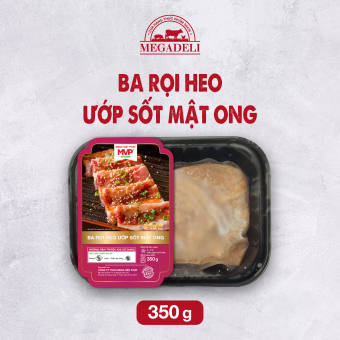 HCM - READY TO COOK Ba rọi heo ướp sốt mật ong 350g Mega Việt Phát (MVP) - Giao nhanh