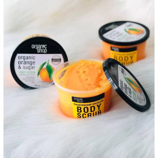 Tẩy Tế Bào Chết Toàn Thân Organic Shop Organic Sicilian Orange Body Scrub (250ml) - Tẩy tế bào chết 