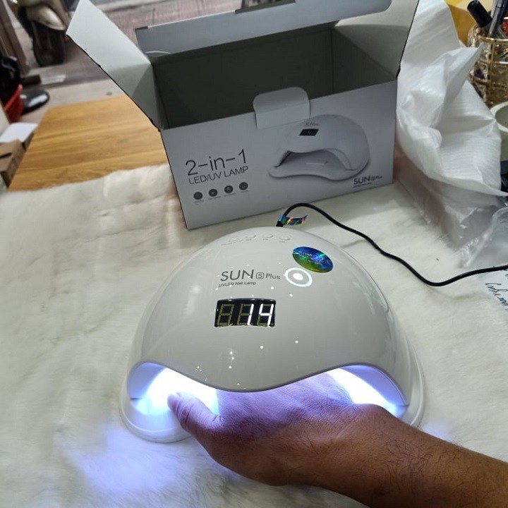 Máy hơ gel sun5 plus 48w 36 bóng đèn - hàng chính hãng công ty sun uv/led - bảo hành 06 tháng
