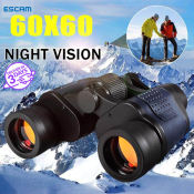 ESCAM Night Vision Telescope Binoculars, 30x60, 1000m/300