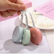 1.5m Portable Soft Tape Measure Clothes Measuring Retractable Meter Ruler Push Button