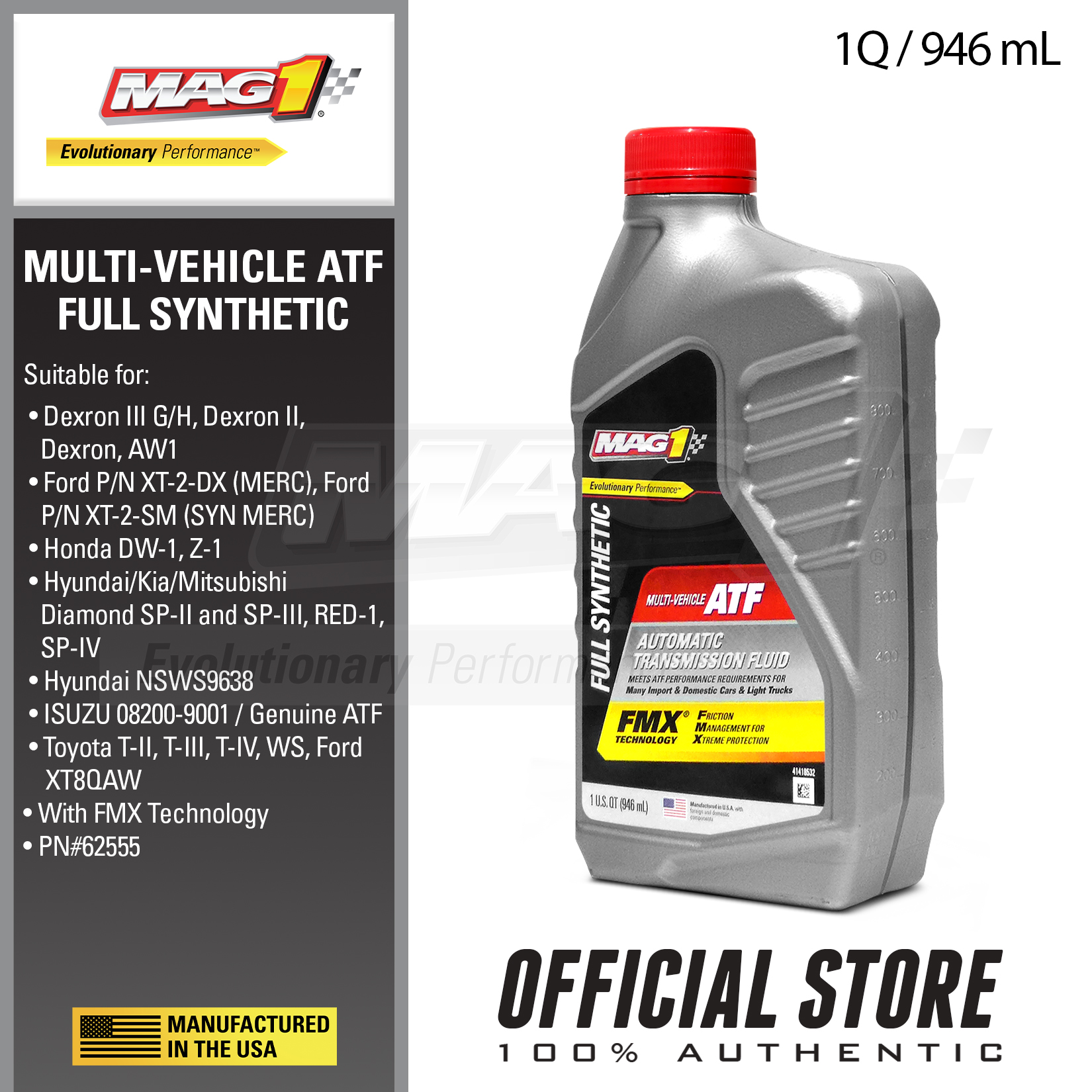 MAG 1® Low Viscosity MultiVehicle Transmission Fluid Mag, 41 OFF
