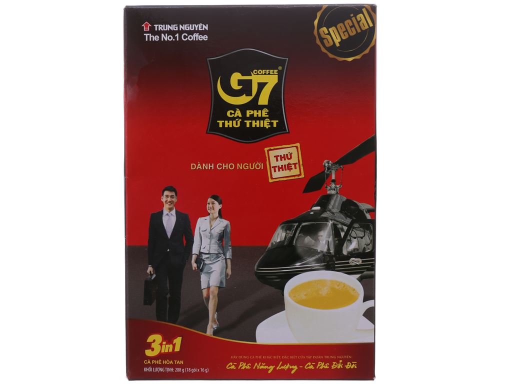 Thanh Hoá - Cà phê sữa G7 3in1 288g, 18 gói