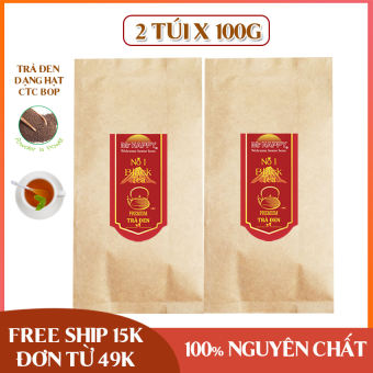 Trà đen (hồng trà] nguyên liệu làm trà sữa, trà chanh, trà mật ong, dạng viên CTC BOP tiết kiệm, 100% nguyên chất, giúp thanh nhiệt cơ thể, giảm cân an toàn