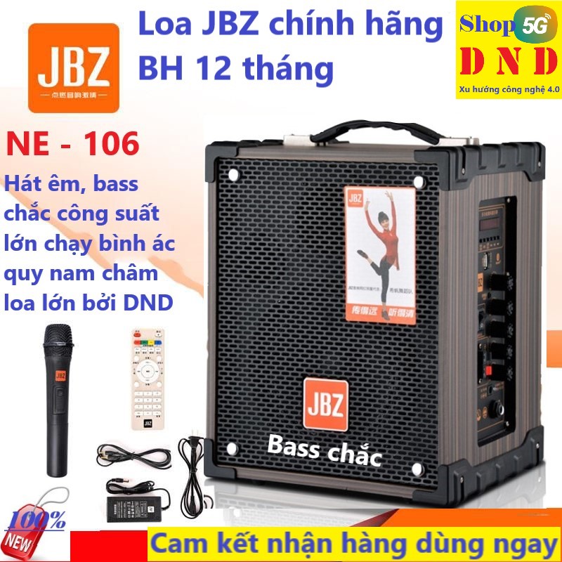 [  SALE SẬP SÀN 50% ] Loa kéo di động JBZ 106 - Loa Kéo Karaoke Di Động Giá Rẻ, Loa Kéo Xách Tay JBZ 106 - Tặng Kèm Theo Mic - Âm Thanh Hay Bass Treble Chuẩn Với Thiết Kế Gọn, Sử Dụng 5 – 6 Giờ Liên Tục, Công Suất Mạnh Mẽ.