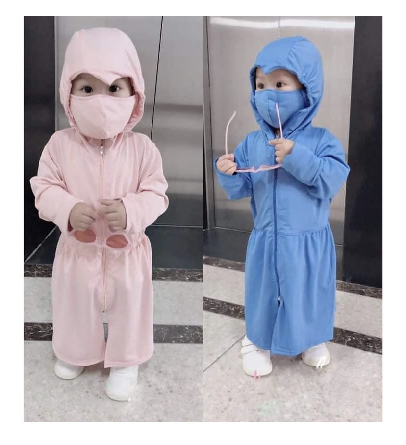 Áo chống nắng trẻ em dáng dài đẹp cung xỉu áo trẻ em chống nắng