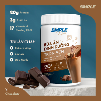 Simple Meal Bột Uống Thay Thế Bữa Ăn Vị Chocolate