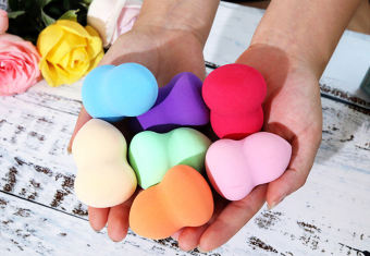 Bông mút tán kem nền hình hồ lô