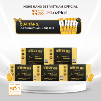Combo 3 Hộp Tinh Chất Nghệ Nano Curcumin 365 Premium Hàn Quốc Hộp 32 tép