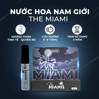 Nước hoa nam giới cao cấp Oniiz - The Miami chai dùng thử
