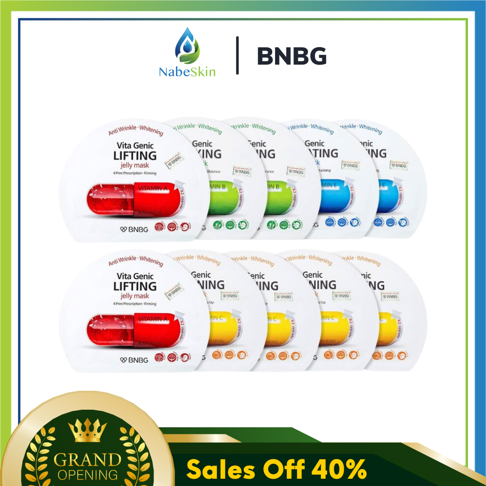 Combo bnbg trọn bộ 10 mặt nạ dưỡng da cao cấp