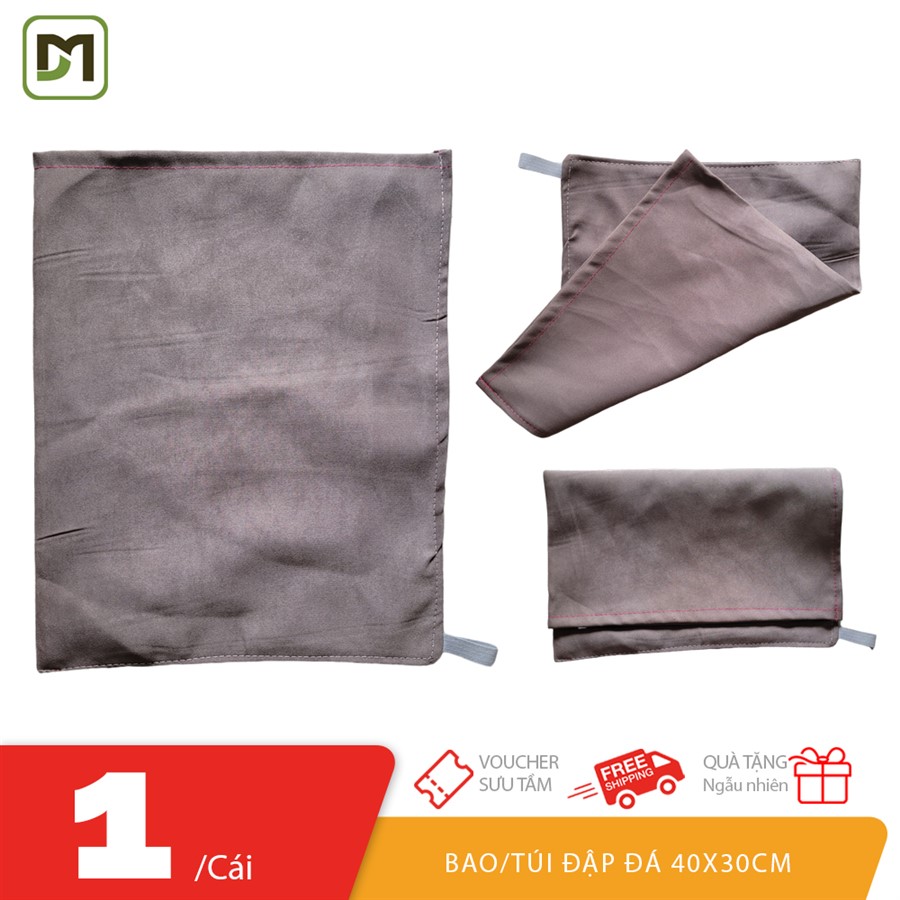 Bao đập đá vải dù chống thấm túi lớn 40x30cm dày dặn
