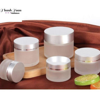 Hũ thủy tinh đựng mỹ phẩm, bột làm nail các loại  - Phụ kiện đồ nail Thanh Tuấn