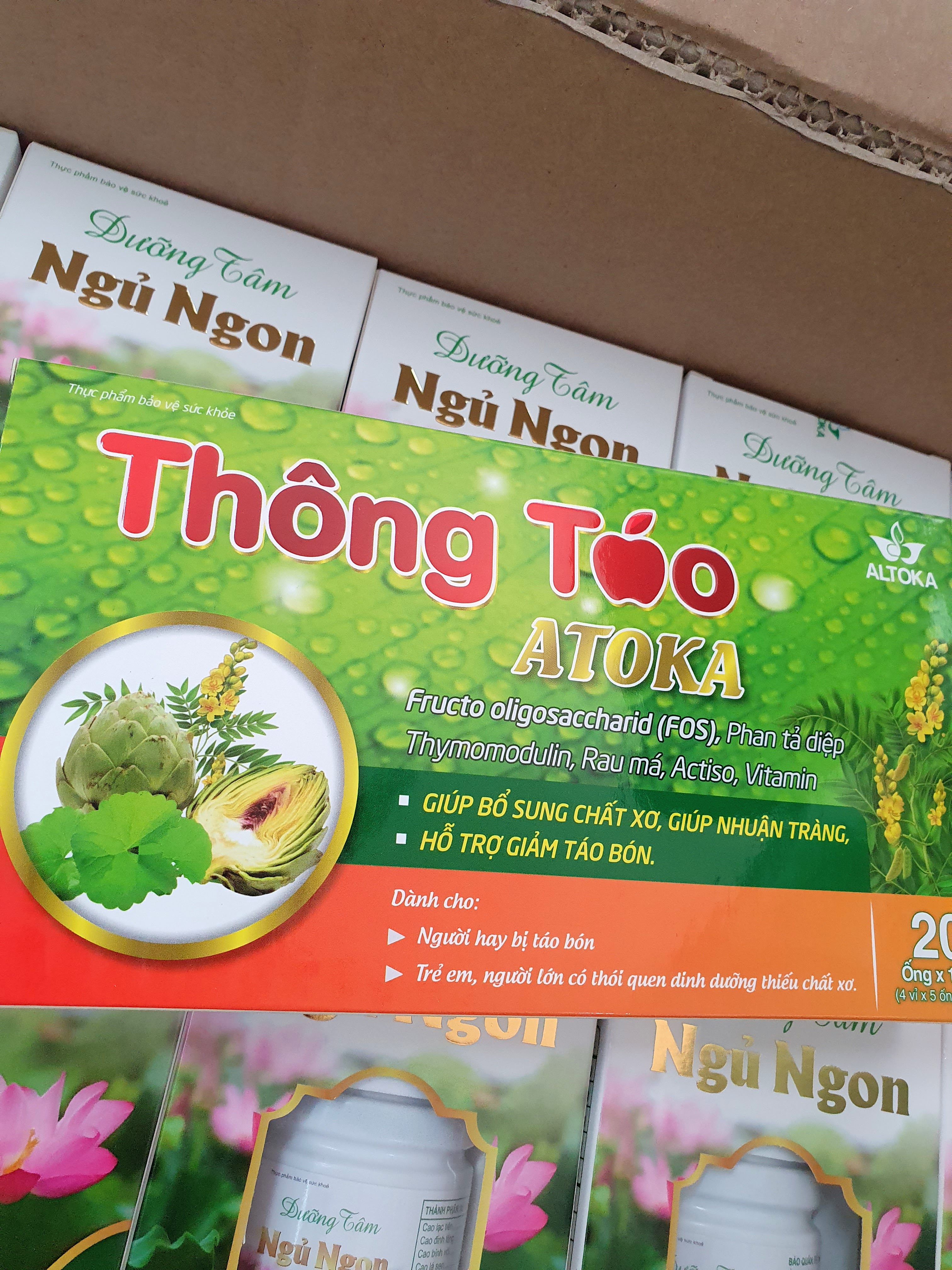 Thông Táo ATOKA- Giảm táo bón, bổ sung chất xơ, giúp nhuận tràng